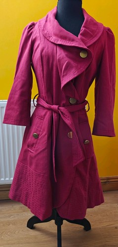 Fuchsia coat size 10 - size, uk