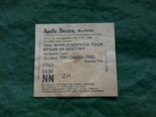 VINTAGE CONCERT TICKET Spear