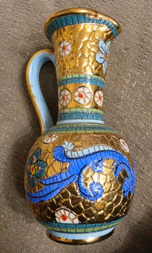 Italian pottery pitcher - pottery,