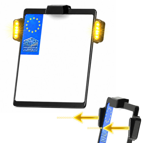 Iron optics license plate - optics,