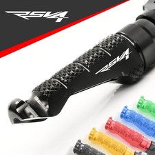 For RSV4 1000 R Factory APRC /ABS 11-17 CNC R-FIGHT Rider Front Foot Pegs Black
