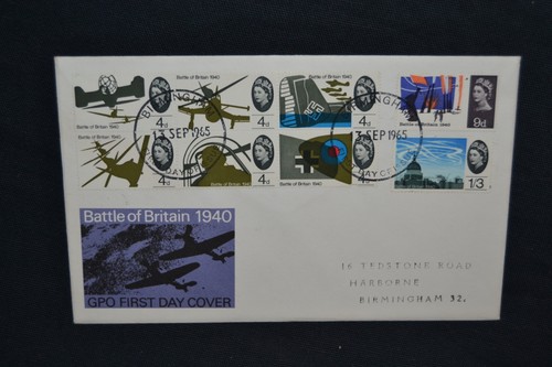 First day cover 1965 battle - day,