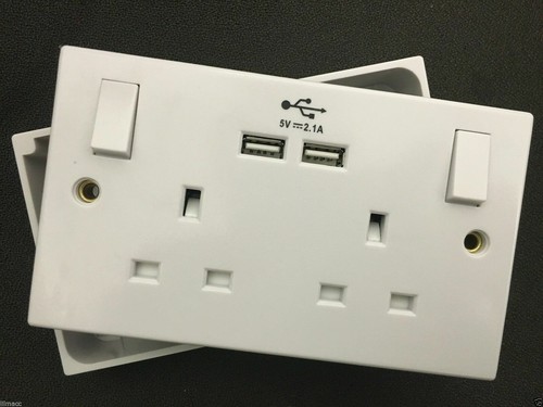 Double gang plug electric - double, 2