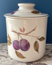 Royal Worcester Lidded Storage Jar Evesham 1961
