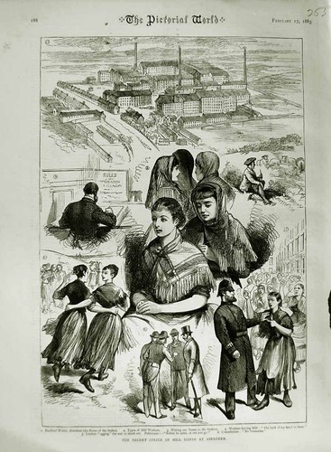 Old antique print - old,