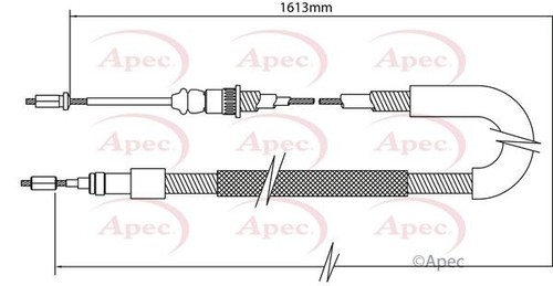 Apec rear right brake - apec,
