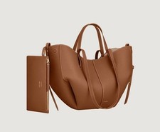 CowhideWomen Fashion Wings Bag  Bucket Bag Tote Large Capacity Commuter Bag