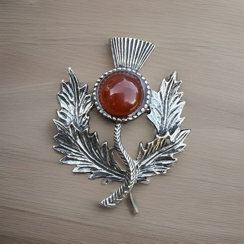 Scottish thistle brooch - scottish,