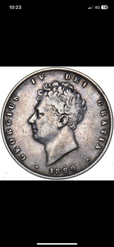 1829 king george - george, silver