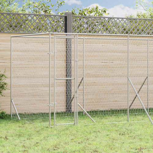 Outdoor dog kennel silver - outdoor,