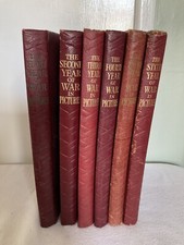 Set Of 6x Vintage “First To Sixth Year war In Pictures” H/B Books, Odhams