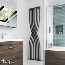 Hudson Reed Xcite Designer Cross Radiator White Anthracite Steel Bathroom Rad