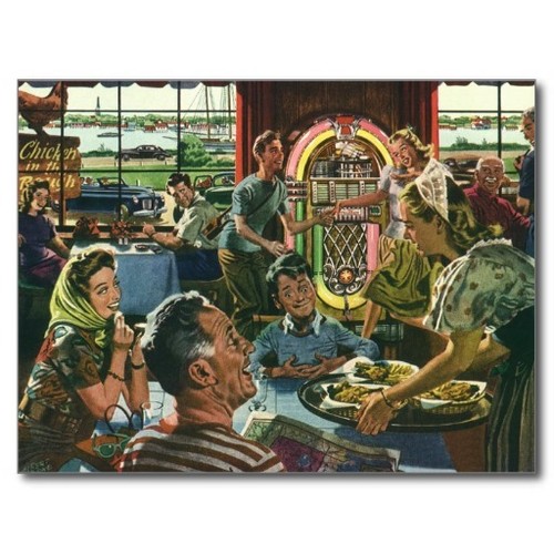 Postcard family enjoys - *postcard-"family,