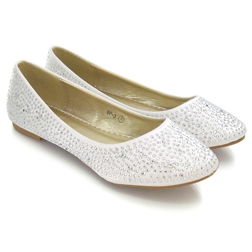 Womens bridal diamante shoes - diamante,