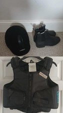 Horse Riding Safety Gear. Body Protector, Helmet & Boots. All A Girl Needs!!