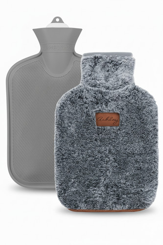 Hot water bottle with faux - bottle,