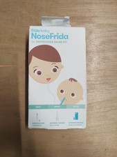 Frida Baby Saline Kit, NoseFrida Nasal Aspirator, Snot Sucker, Newborns OPEN BOX