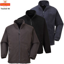 Portwest Heavy Weight Anti-Pill Mens Full Zip Argyll Fleece Jacket - F400
