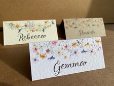 6x wildflowers rustic table