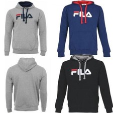 Fila Mens Urban Line Classic Pure Hooded Fleece Pullover Hoodie Sweat