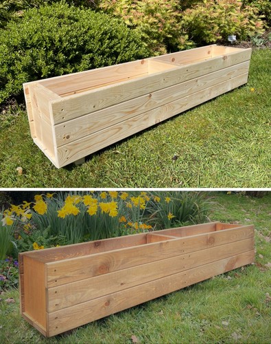 Wooden planter boxes garden - planter,