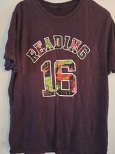 OFFICIAL READING FESTIVAL 2016 T-SHIRT - MAROON, SIZE MEDIUM - LINE UP ON BACK