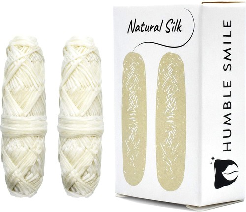 Natural silk dental floss - silk,