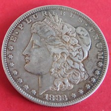 USA 1883 S MORGAN SILVER