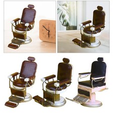 Toy Barber Shop Chair American Decoration Vintage Retro Handmade Craft
