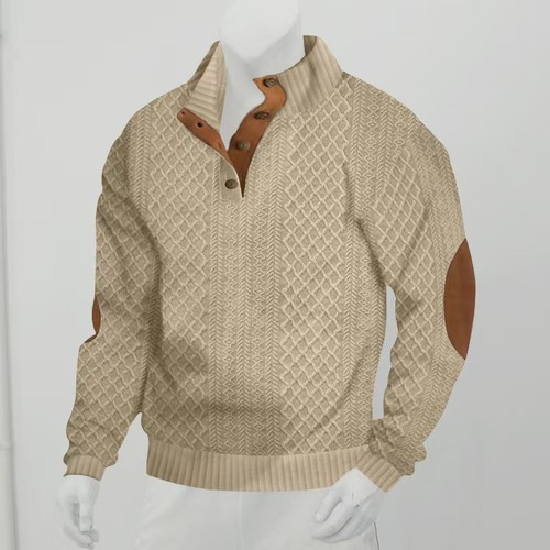 New mens henley grandad solid - henley,