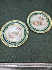 Antique Pair of Ribbon Plates