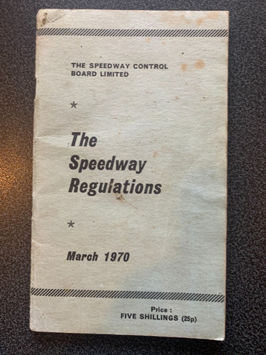 Speedway regulations march - regulations,