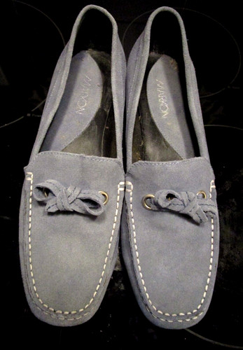 Markon suede leather blue - , gray