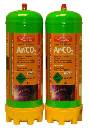 Argon co2 220ltr - argon/co2, bottle