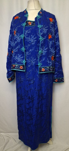 Monsoon blue silk dress jacket