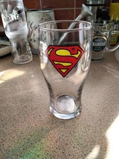 Disney superman pint glass - disney,superman,