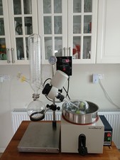 Rotary Evaporator Steinberg SB-RV-2000 with StonyLab VP-15L Vacuum Pump + Flasks