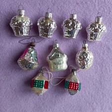 Vintage Set of 9 Glass