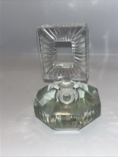 Vtg Large Art Deco Cut Crystal