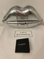 Lulu Guinness Silver Snakeskin