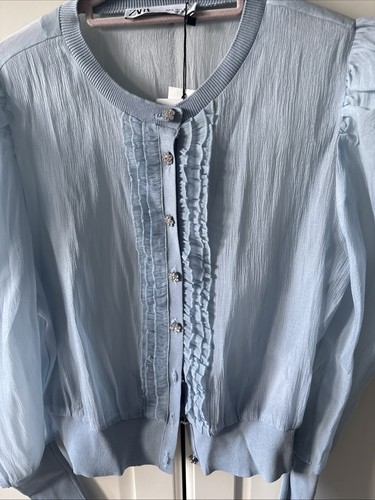 Zara pale blue chiffon - pale,