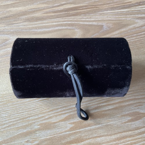 Unusual rare black velvet - black,