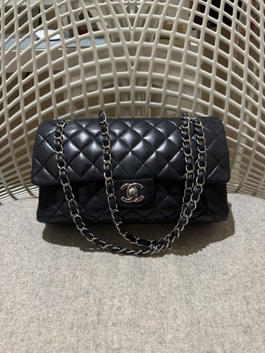 Chanel dark navy - chanel, lambskin