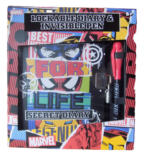Marvel lockable diary - lockable, &