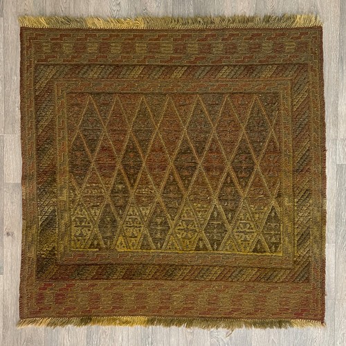 Brown afghan mushwani rug - brown,