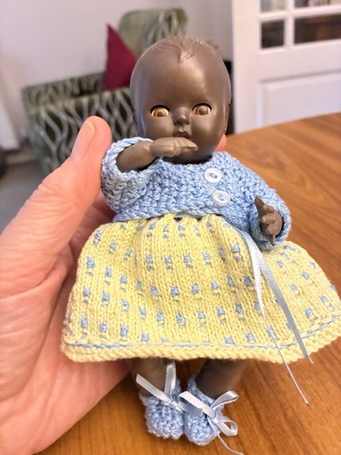 Vintage rosebud thumbsuck doll - vintage,