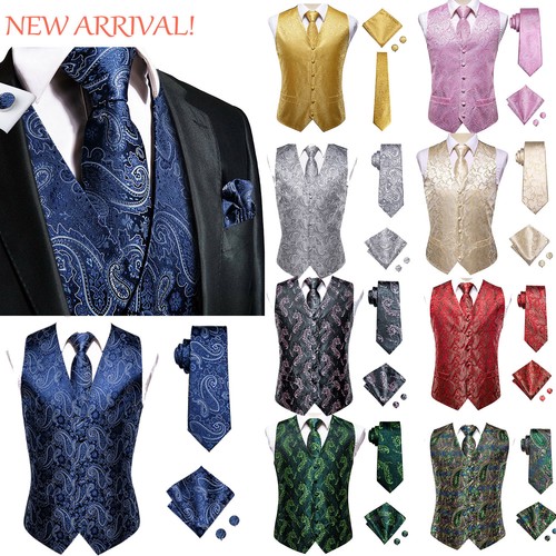 Mens waistcoat paisley floral - waistcoat,