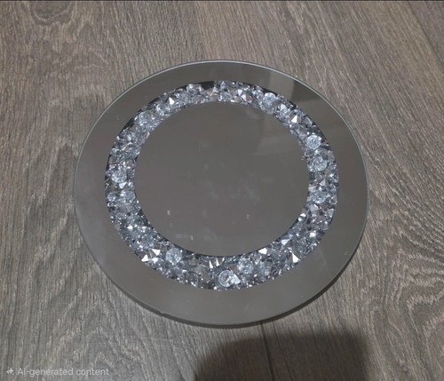 Mirrored jewelled candle - jewelled,