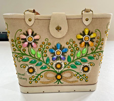 1960's Vintage Enid Collins of Texas "Jewel Bokay" Bucket Bag