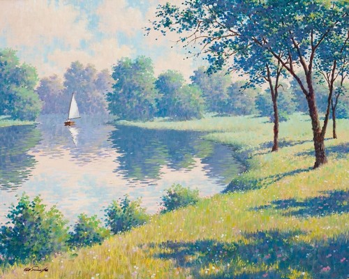 Arthur sarnoff sailing calm - on,